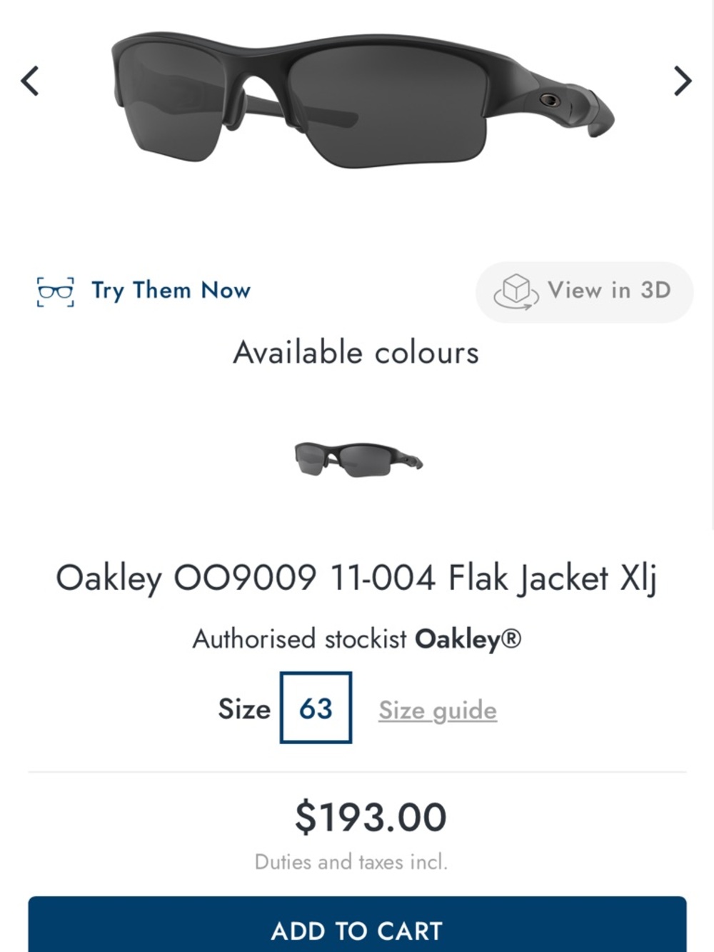 Oakley Flak Jacket Xlj Black Sunglasses with Grey Lenses